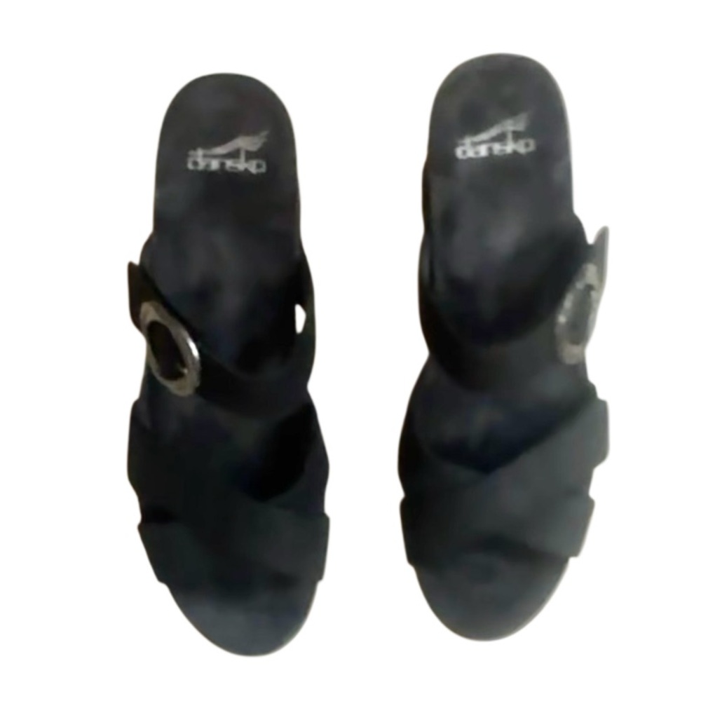 DANSKO SUSIE BLACK wedges women’s sandals size 41 11 - Picture 13 of 17